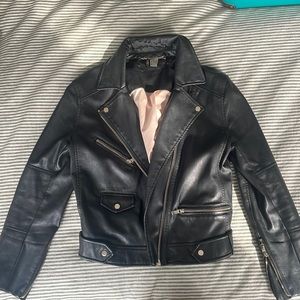 Faux leather jacket